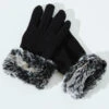 Chilton Faux Fur Trim Gloves