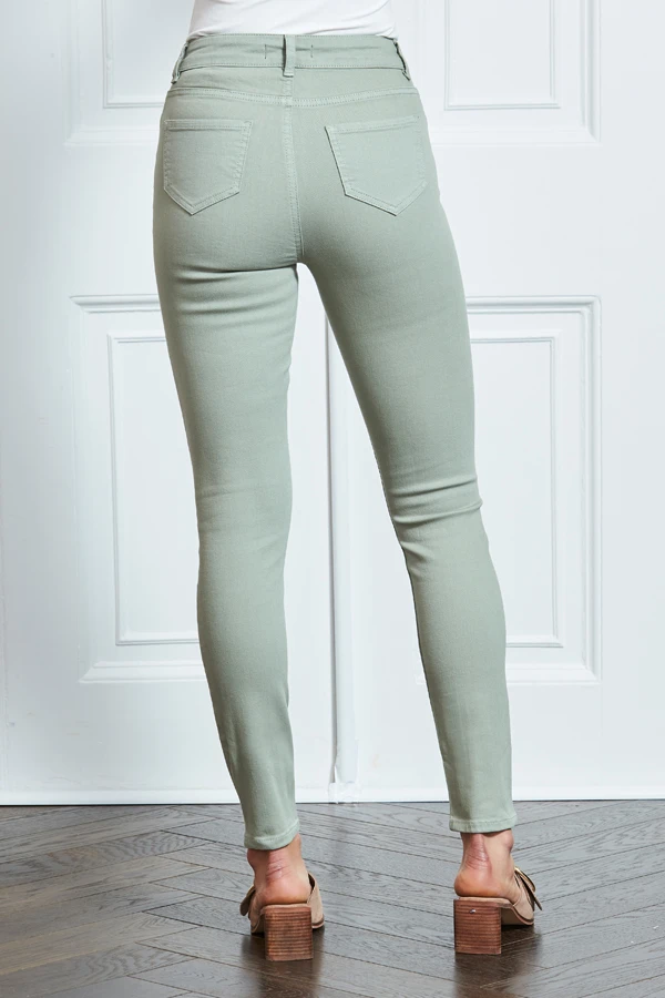 Sage Green Perfect Skinny Jeans - Image 4