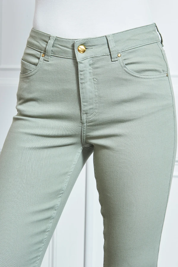 Sage Green Perfect Skinny Jeans - Image 5