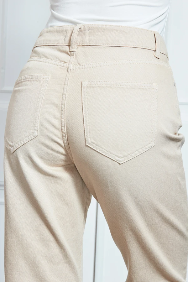Ecru Girlfriend Jeans - Image 9