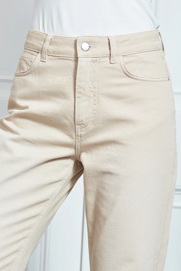 Ecru Girlfriend Jeans - Image 8
