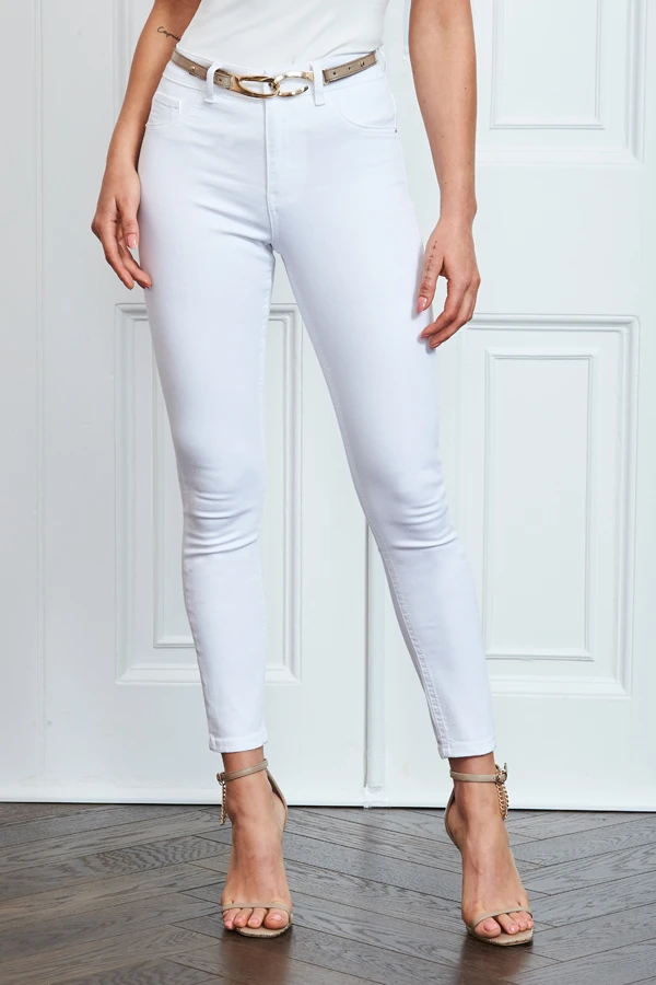 White Perfect Skinny Jeans - Image 2