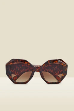 Tortoiseshell Angular Sunglasses
