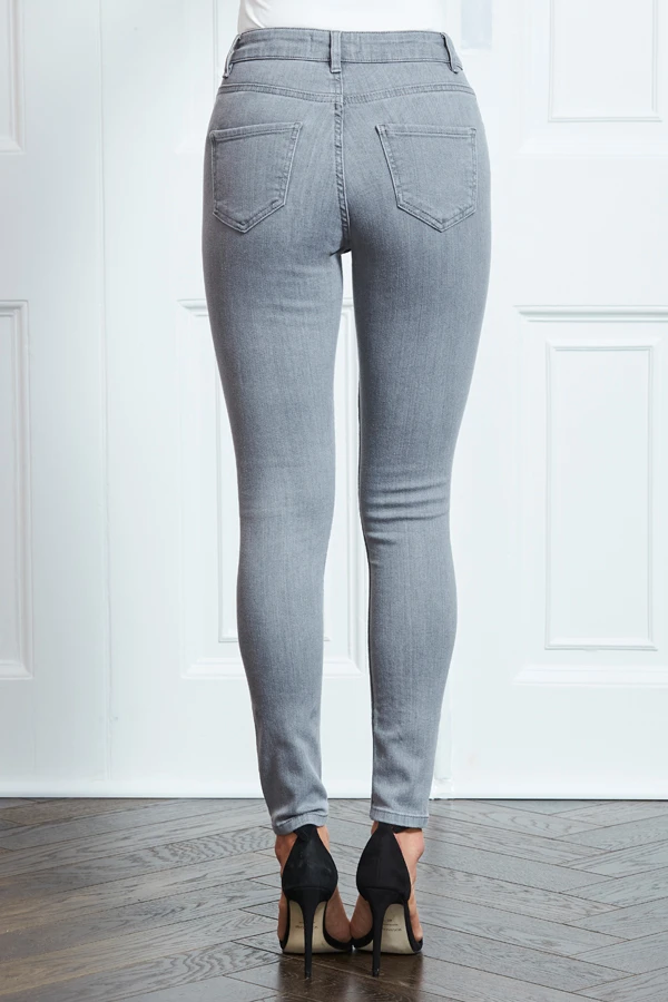 Light Grey Perfect Skinny Jeans - Image 4