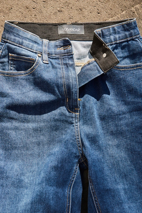 Mid Blue Ultra-Stretch Comfort Fit Skinny Jeans - Image 4