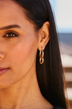 Gold Chain Link Earrings