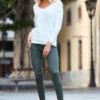 Khaki Green Perfect Jeggings