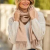 Camel Super Soft Wool & Cashmere Blend Scarf