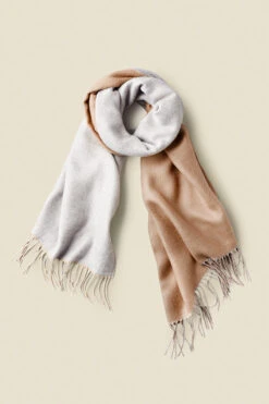 Camel & Grey Super Soft Scarf