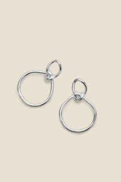 Silver Knot Detail Earrings